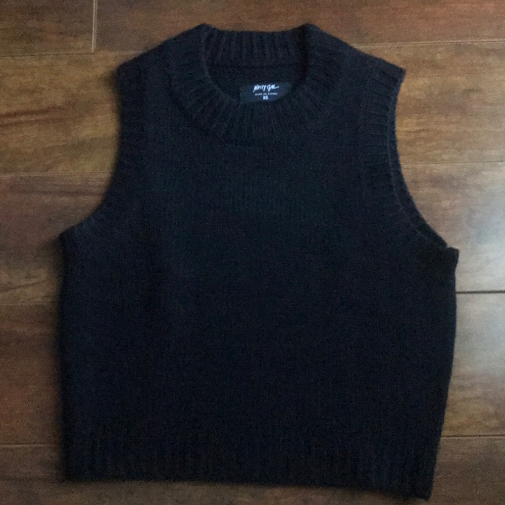 Knit Mock Neck Sleeveless Top